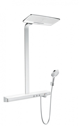 Душевая система Hansgrohe Rainmaker Select 420 27168400, белый/хром