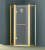 Душевой угол Cezares RETRO-P-1-90-CP-Br-L 90x90x195