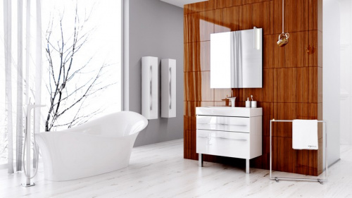 Тумба с раковиной Aqwella 5 Stars Milan Mil.01.08/2n/W, белый