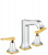 Смеситель для раковины Hansgrohe Metropol 31331090, хром/золото
