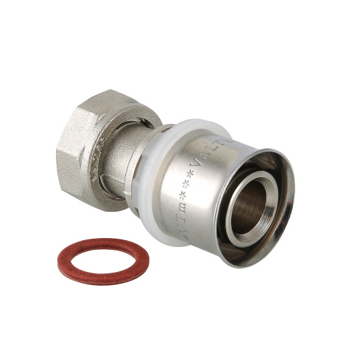 Соединитель пресс Valtec с накидной гайкой 16х1/2"