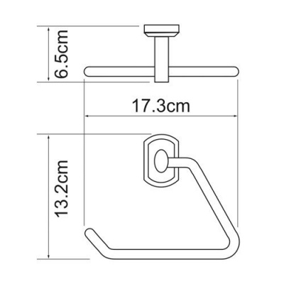 Держатель полотенец треугольник WasserKRAFT K-Oder 3061, хром