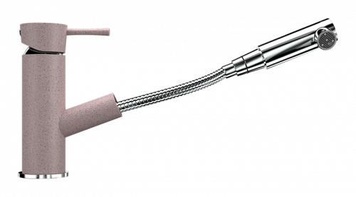 Смеситель для кухни Ulgran U-009, розовый