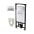 Система инсталляции AlcaPlast Sadromodul 4 в 1 AM101/1120-4:1 SET M71 с кнопкой