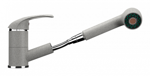 Смеситель для кухни Ulgran U-002, серый