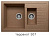 Кухонная мойка Polygran F-21 терракот, 77х49х19