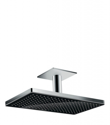 Верхний душ Hansgrohe Rainmaker Select 460 1jet с держателем 24002600, черный/хром
