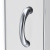 W53G-315-090MT64 BLISS L Solo Slide. Стекла для душ.уголок, 90x90, профиль матовый хром, стекло проз