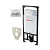 Система инсталляции AlcaPlast Sadromodul 4 в 1 AM101/1120+M071+M91 с кнопкой
