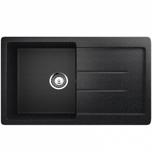 Кухонная мойка Ulgran U-507 77x49,5x19, черный