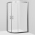 W53G-302U120MT64 BLISS L Twin Slide 120 Стекла для душ.уголок 120x80 универсальные,профиль матовый