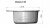 Кухонная мойка Polygran F-08 хлопок, 51х51х19 Кухонная мойка Polygran F-08 хлопок, 51х51х19