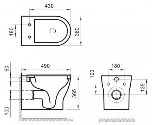 Унитаз подвесной безободковый BELBAGNO LUCIE