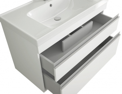 Тумба Grace Plus 70, белый лак, 2 ящ