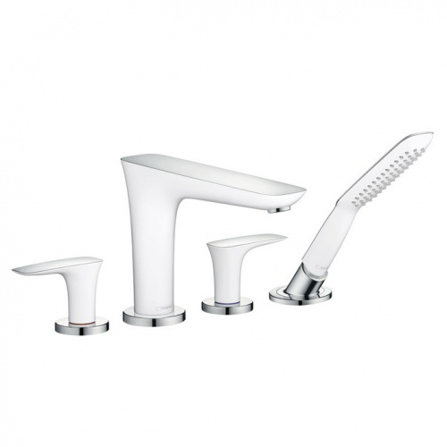 Смеситель на борт ванны Hansgrohe PuraVida 15446400, белый/хром