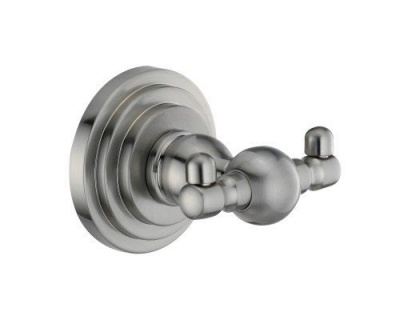Крючок двойной WasserKRAFT Ammer K-7023D, матовый хром