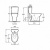 4101G-00 унитаз PATIO гор. слив /69,5x39x36/ (бел)