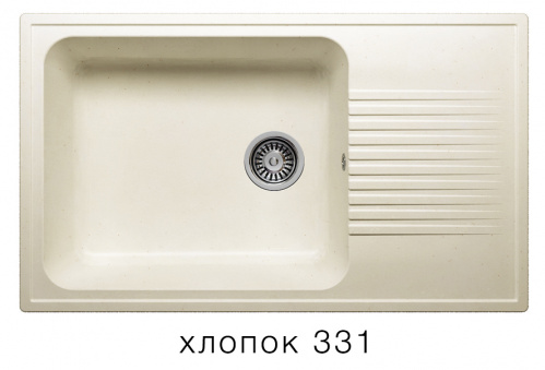 Кухонная мойка Polygran F-19 хлопок, 85х50х20,5