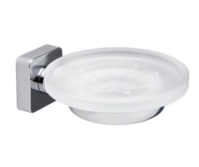 Мыльница стеклянная WasserKRAFT Lippe K-6529, хром