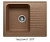 Кухонная мойка Polygran F-07 терракот, 61х50х20