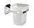 Подстаканник стеклянный WasserKRAFT Wern K-2528, хром