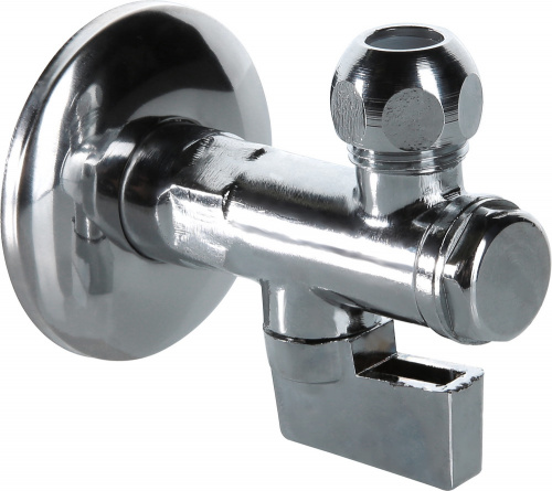 Кран шаровый Valtec угловой с фильтром для подключения приборов 1/2"хМ10