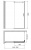 Душевой уголок Gemy Modern Gent S25191B-A6-80, 150x80x200