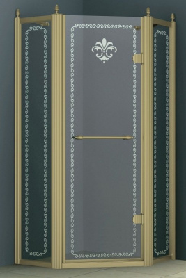 Душевой угол Cezares RETRO-P-1-90-CP-Br-L 90x90x195