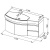 Тумба Aquanet Опера 115 L белый (2 дверцы 2 ящика)