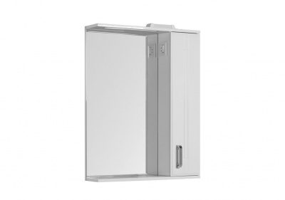 Зеркальный шкаф Aquanet Рондо 70 белый