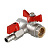 Кран шаровый Valtec 1/2" ВН-ВН с обратным клапаном и дренажом