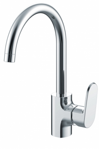 Смеситель для кухни Bravat Pure F7105161C, высокий излив, хром