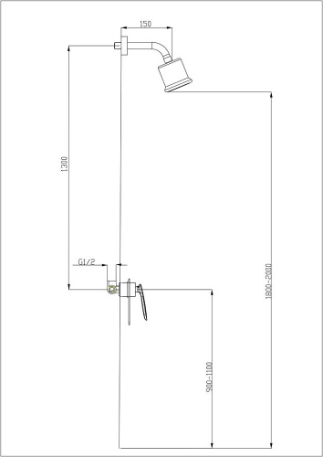 Душевая система Timo Helmi SX-4079/00-16 S, белый