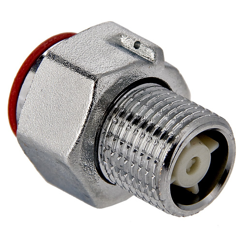 Полусгон Valtec с накидной гайкой, с обратным клапаном 1/2"