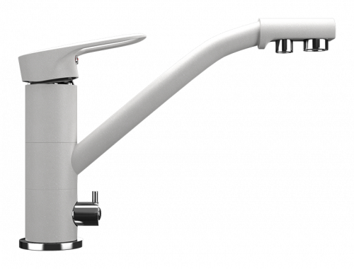 Смеситель для кухни Ulgran U-010, молочный