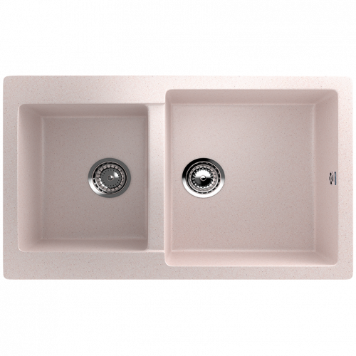 Кухонная мойка Ulgran U-505 77x50x20, светло-розовый