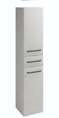 Пенал Dreja Q Max 35 s л/п высокий с ящиком, белый глянец