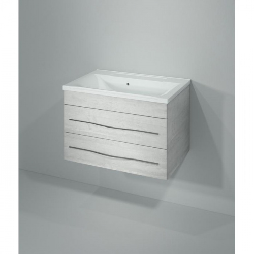 Тумба с раковиной КАКСА-А Кристалл 65 белая
