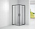Душевой угол Cezares ECO-O-A-2-90-C-NERO 90x90x190