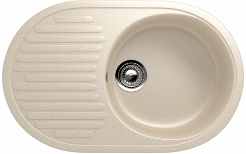 Кухонная мойка Ulgran U-107 72x46,5x18, бежевый