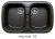 Кухонная мойка Polygran F-150 черный, 80х50х20 Кухонная мойка Polygran F-150 черный, 80х50х20