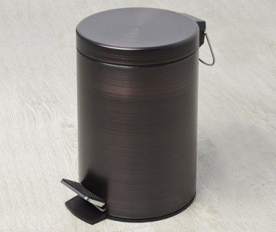 Ведро WasserKRAFT Isar K-655, 5L, с микролифтом , темная бронза