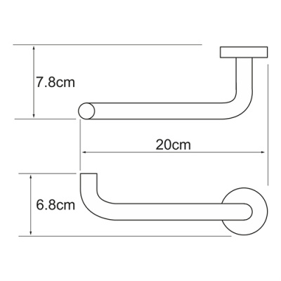 Держатель туалетной бумаги WasserKRAFT Rhein K-6296, хром