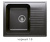 Кухонная мойка Polygran F-07 черный, 61х50х20 Кухонная мойка Polygran F-07 черный, 61х50х20