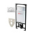 Система инсталляции AlcaPlast Sadromodul 4 в 1 SET 4 v 1 AM101+M070 с кнопкой