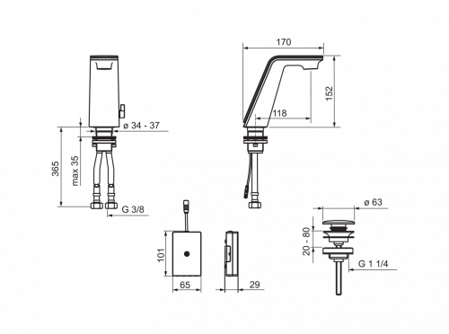 Смеситель для раковины Oras Alessi Sense 8710F, хром
