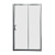 W53S-1401190MT BLISS L Twin Душ.дверь 140x190, с одной дверью, профиль матовый хром, стекло прозрачн