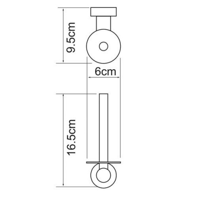 Держатель туалетной бумаги WasserKRAFT Donau K-9497, хром