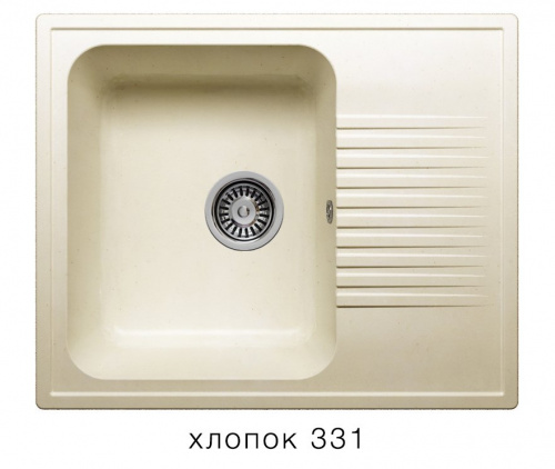 Кухонная мойка Polygran F-07 хлопок, 61х50х20
