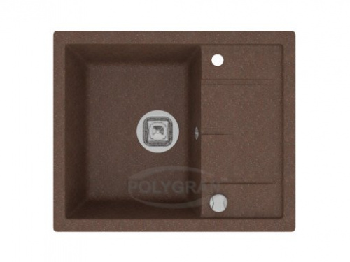 Кухонная мойка Tolero R-107 коричневый, 60x49,5x20